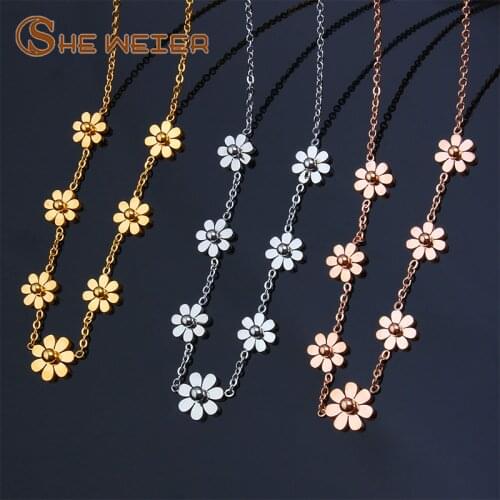 SHE WEIER stainless steel chain vintage chocker best friends necklaces & pendants indian jewelry womens clothing accessories