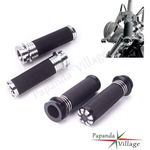 For Harley Electronic Throttle Model 1" Handle Grip 25mm 1inch Handgrip L & R Grips for FLST FXSE FXDL FXSB Softail Dyna 08-20