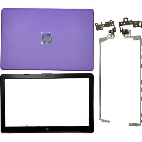 Purple Laptop LCD Back Cover/Front bezel/LCD Hinges/Bottom Case For HP 15-BS 15T-BS 15-BW 15Z-BW 250 G6 255 G6