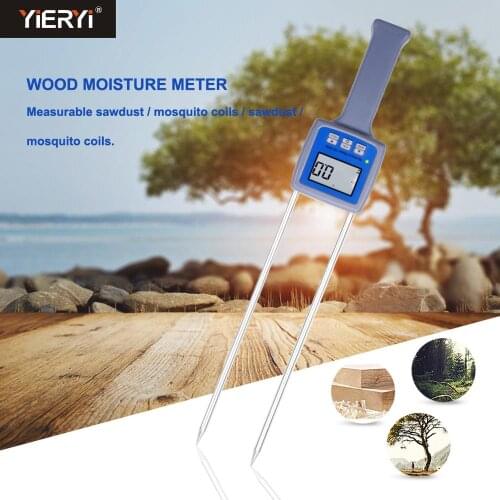 Yieryi Professional TK100W Hygrometers Wood Sawdust Powder Hay Bale Peat Moisture Meter Hygrometer Humidity