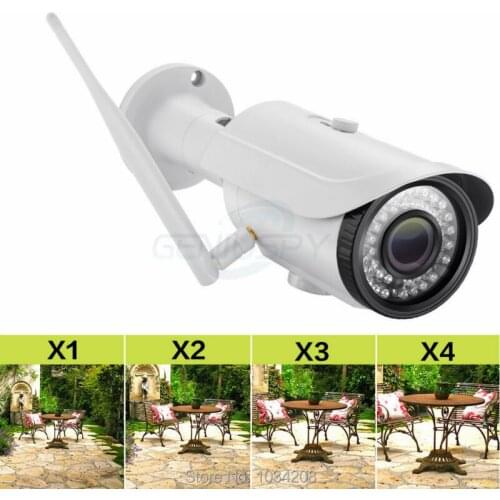 Hot Sale HD 960P 1.3MP 4X 2.8-12mm Lens Optical Auto Focus Wireless Outdoor Waterproof IP Camera Bullet Wifi Sd TF IR Onvif P2P