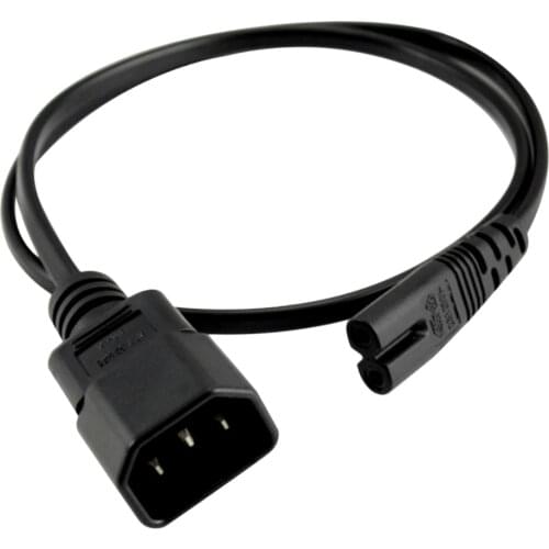 Computer Power Adapter Cable (IEC 320 C14 to C7 AC 2P) 10A - Wall Power to PDU