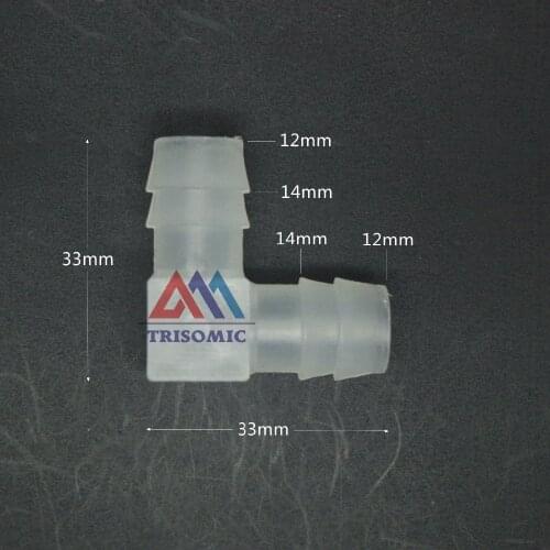 12mm Elbow equant Connector Equal Tube Joiner Material PP Plastic Fitting Fish Tank Airline Aquarium