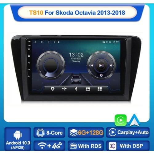 MEKEDE Android10.0 4G LTE Car DVD For Skoda Octavia 3 A7 2013 - 2018 6GB+128GB Car Radio Multimedia Video Player Navigation GPS