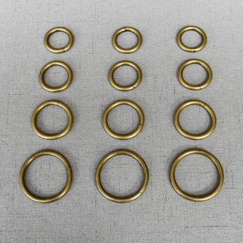 50 Pcs/Lot 15mm 20mm 25mm32mm Metal Buckle For Bag Cat Dog Leash Webbing O Ring Backpack Keychain DIY Accessory Durable Hardness