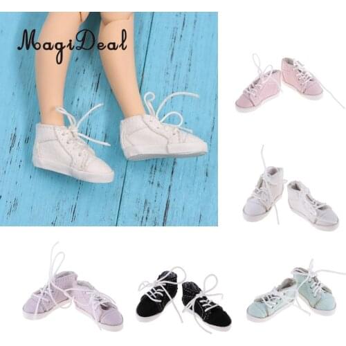 Fashion Lace Up Canvas Casual Shoes for 1/6 Blythe Doll Clothes Accessories