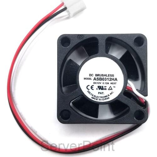 Original For DELTA 3CM ASB0312HA AE07 12V 0.12A 3Wires Square cooling fan HZDO 30*30*10mm