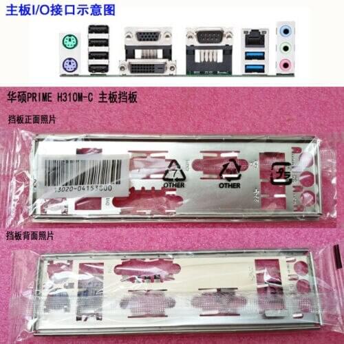 Original IO I/O Shield BackPlate Blende Bracket For Asus PRIME H310M-C