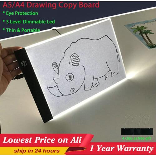 A4 3 Level Dimmable Led Drawing Copy Pad Board for Baby Toys A4 A5 Size Painting Educational Toys Creativity for Children