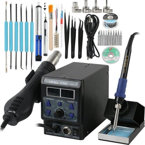 YIHUA 8786DI 2 In1 Upgrade SMD Rework Station Soldering Ststion Electric Soldering Irons+Hot Air Gun 700W For IC PCB Desoldering