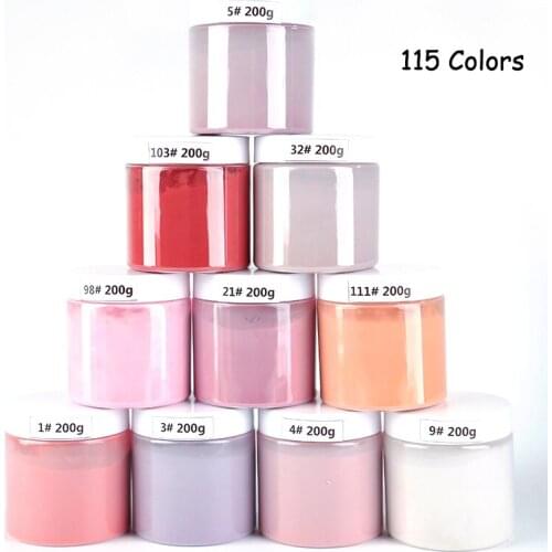 FA138-115 Color Pigment Powder For Acrylic Nails Nail Art Loose Glitter Dipping 2 In 1 Dust For Nail Design Acrylic For Manicure