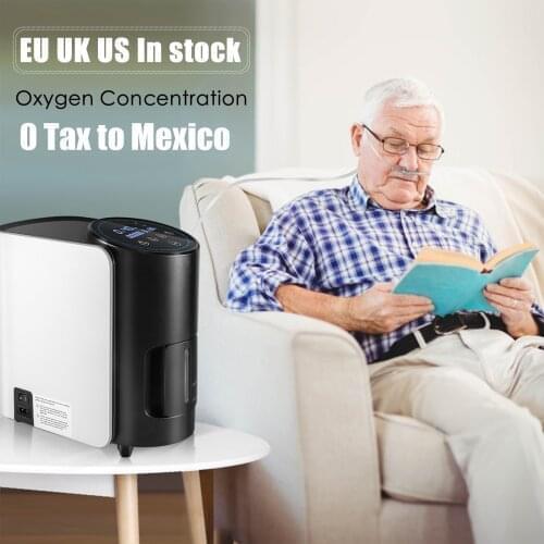 EU US Stock 1-7L/min Adjustable Home Atomization for Elderly Pregnant Mini Oxygen Generator Machine Oxygen Concentrator