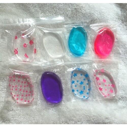 Makeup Puff Silicone Powder gel Beauty face Foundation Naked Sili cone make up cosmetic puffs Sponge Clear Puff blenders,Hotsale