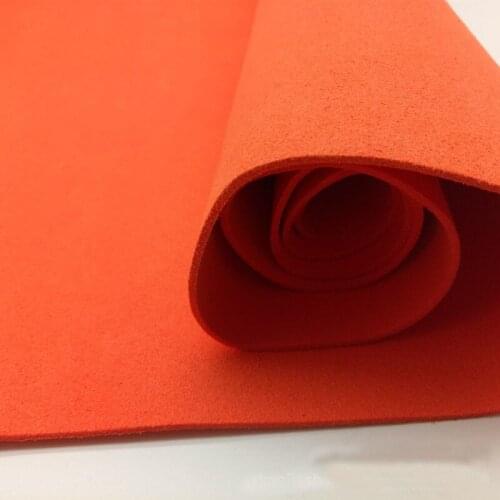 1.4mm thickness hard feeling Super fiber microfiber double suede synthetic leather material
