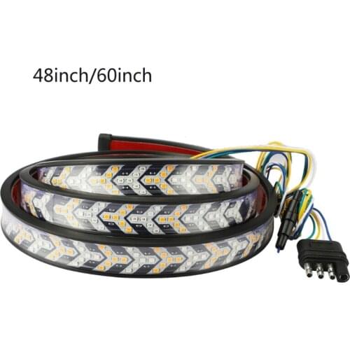 G5AD 60" 528-LED Tailgate Led Strip Light Bar With Reverse Brake Turn Signal Brake Tail Reverse Light Bar Tailgate