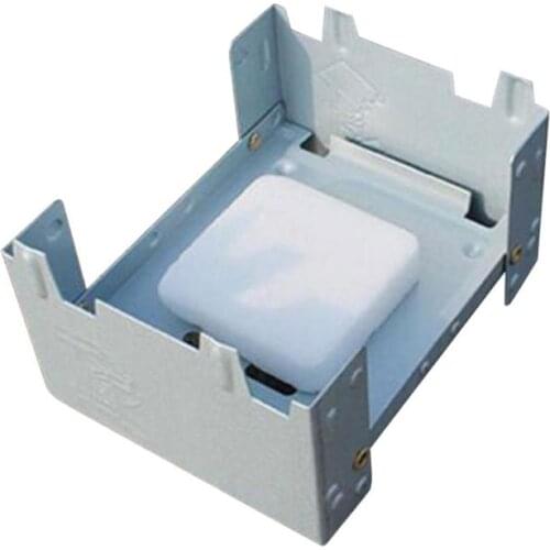 Outdoor Alcohol Stove Mini Foldable Solid Fuel Wax Stove Portable Camping Hiking Alcohol Burner Lightweight Picnic Alcohol Stove