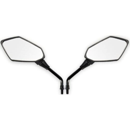 Universal Motorcycle ATV Scooters Handle Bar End 2 Pcs Rearview Side Mirrors 8/10mm Adjustable Side Mirrors