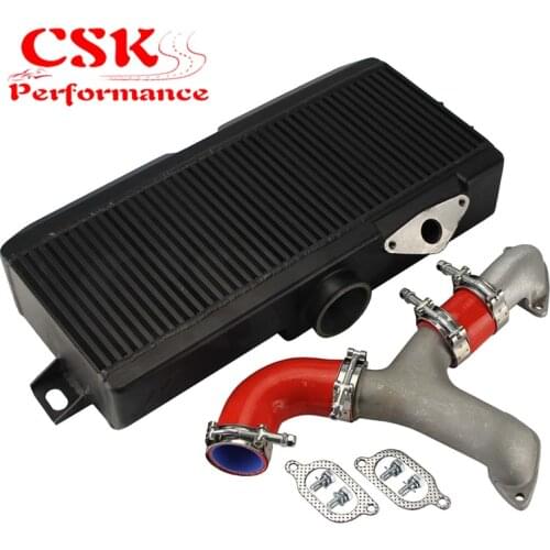 Top Mount Uprated Intercooler +Y Pipe Kit Fits For Subaru 02-07 WRX STI EJ20 EJ25 GD Red / Blue / Black