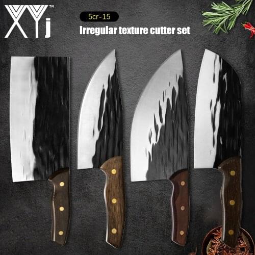 XYj 7'' 7.5'' 8'' inch 5CR15 Cleaver Stainless Steel Kitchen Chopping Knife Butcher Knife Bone Cutter Turkey Accessory