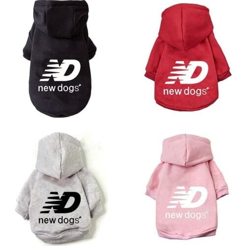 Winter Dog Clothes Puppy Warm Hoodie Printed Sweater Pet Fashion Home Wear Outdoor Sportswear French Bulldog Samoan Teddy Husky