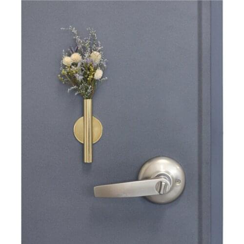 1 Pcs Wall Flower Arrangement Vase Home Decoration Minimalist Abstract Iron Vase Dried Flower Racks Nordic Flower Ornament