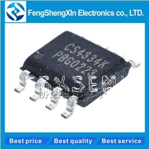 10pcs/lot CS4334 CS4334K 4334KSZ CS4334-KSZR SOP-8 digital analog converter IC