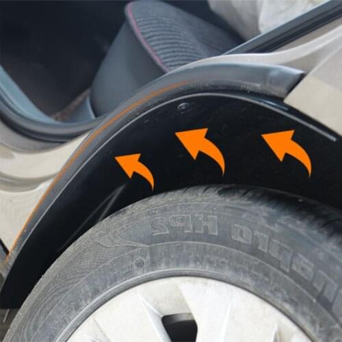 2pcs Rear Tire Inner Fender Car Fender Cover For19 Volkswagen Touryue Durable Abs Fender Tile Antifouling Automobile Accessories