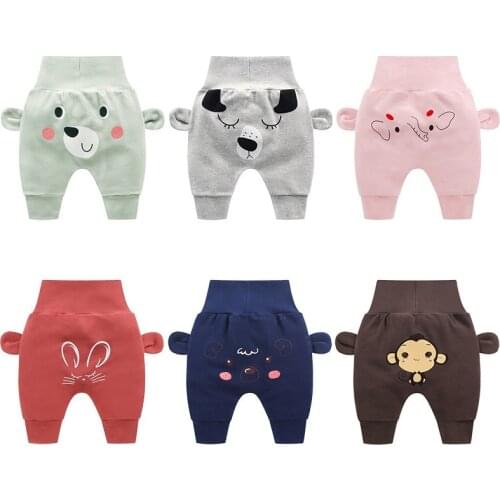 2021 Baby Pants Boys And Girls PP Pants Baby High Waist Pants Children Casual Pants Newborn Baby Pants Baby Clothes