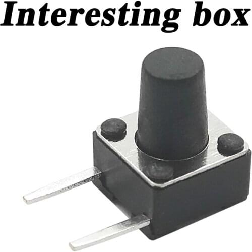 Free shippingTS-D007 touch switch 6*6*8.0 side two-legged patch button 6x6x8.0 custom stainless steel DIY handmade accessories