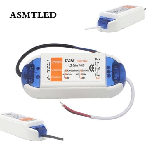 12V LED Driver Power Adapter Supply 12V 18W 28W 48W 72W 100W Waterproof Lighting Transformers for DIY Lamp Power Supply