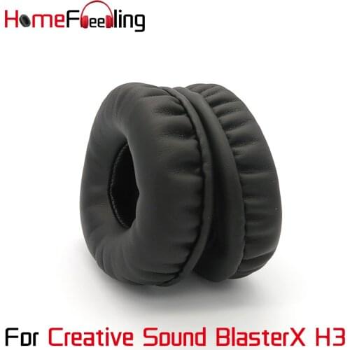 Homefeeling Ear Pads for Creative Sound BlasterX H3 Headphones Soft Velour Ear Cushions Sheepskin Leather Earpads Replacement