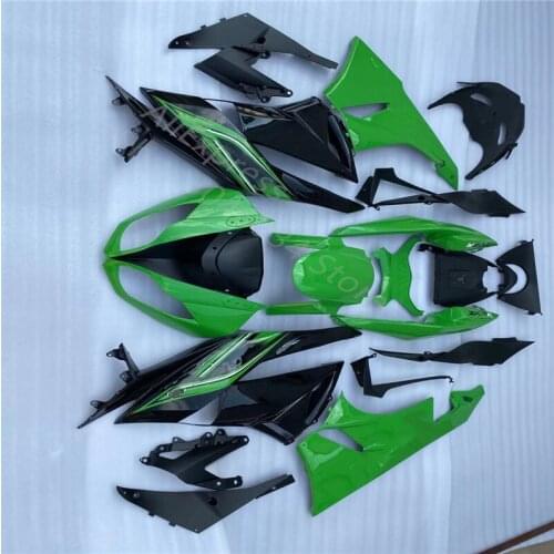 Fairing kit for Kawasaki ninja ZX6 2009 2010 greenl black ABS motorcycle cowl ER 6R Motorcycle Fairing