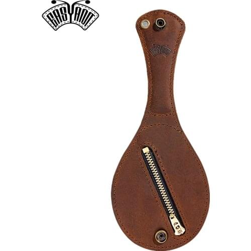 EASYANT Handmade Leather Coin Purse Retro Fashionable Outdoor Wallet Belt EDC Multitools Men Storage