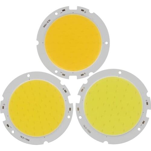 5PCS 76mm 60mm 30W Round cob led strip Light bulb lamp Source 100LM/W High Power Module Warm Nature White for downlight led cob