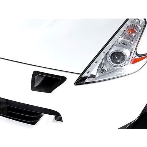 For Nissan 370Z Z34 09 Onwards FRP Front Bumper Duct Car Accessories Fiber Glass Air Duct Trim for 370z Part