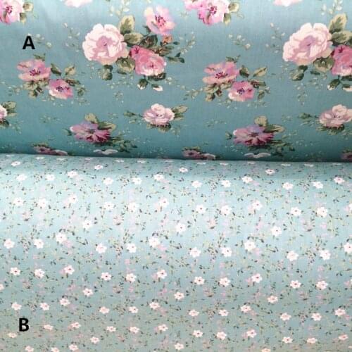 160cm*50cm floral cloth print cotton fabric bed sheets duvet cover linens pillow curtains fabric for sewing qulit tissues