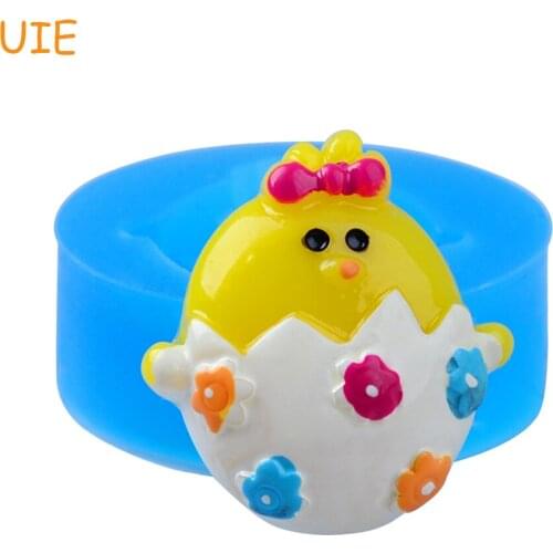 JYL318U 31.3mm Christmas Chicken Silicone Mold - Cake Decoration, Fondant, Chocolate, Cookie Biscuit, Resin Clay, Food Safe