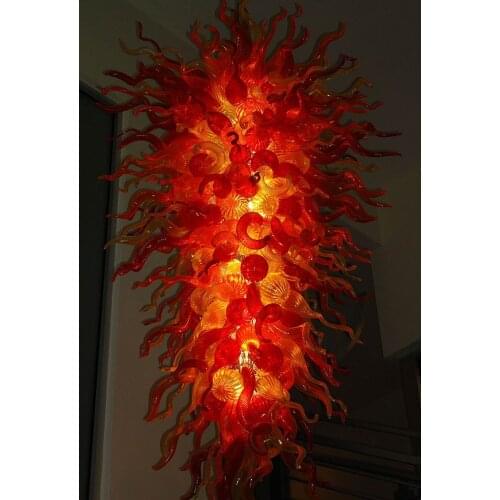 Modern hand blown glass chandelier light made in china