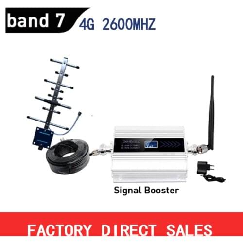 Mini BOOSTER 2600mhz LTE 4G Cellular Signal Booster Band 7 Mobile Phone Network Repeater Amplifier 12dbi Outdoor Antenna TFX
