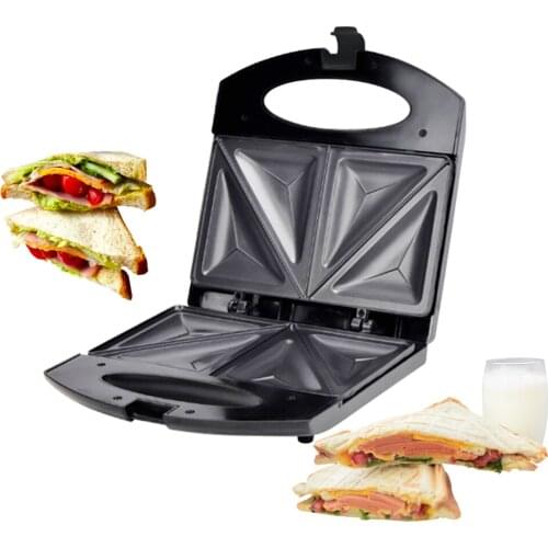 Sandwich Maker Toaster 750W Household Portable Quick Breakfast Maker Non-stick Food Processor Hamburger Fried Egg Panini Machine