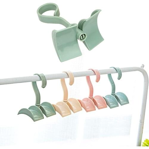 Tie Coat Closet Hanger Wardrobe Organizer Bag Hanger Without Punch Rotated Storage Rack Multifunction