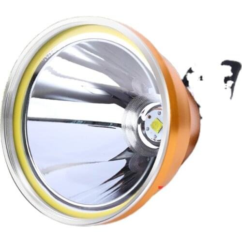 Bright headlights core 9 12V external battery LED light fishing light yellow large spot sensor head mount base
