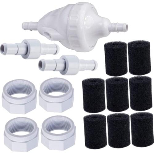 G52 Backup Valve w/ D20 Hose Swivel,D15 Feed Hose Nut Replacement Kit for Polaris 180,380,480 Pool Cleaner Accs