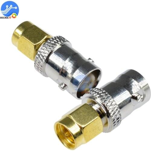 1 pcs RF Coaxial SMA Male Plug to BNC Female Connector Convert M/F Radio Antenna Connector Adapter