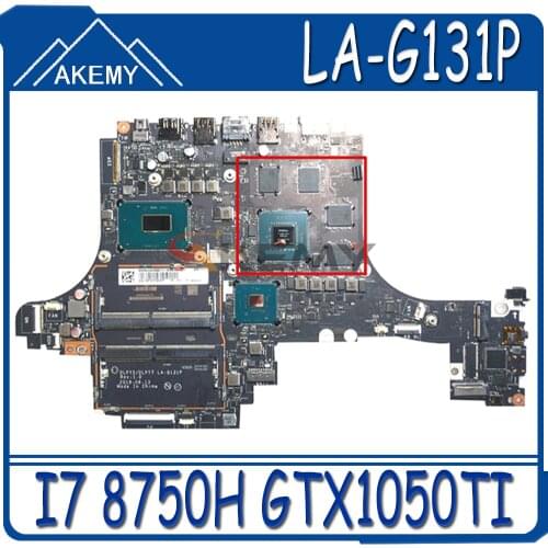 Akemy DLPY5 / DLPY7 LA-G131P For Lenovo Y730-15ICH Notebook Motherboard CPU I7 8750H GPU GTX1050TI 4GB 100% Test Work 5B20S56957