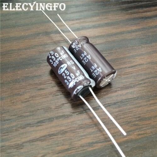 10pcs 330uF 25V330UF SAMWHA RS Series 10x20mm 25V330uF Aluminum Electrolytic Capacitor