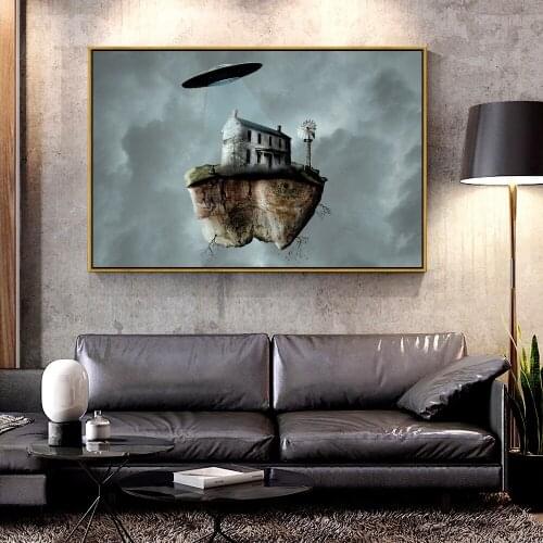 Artcozy Oil Canvas Painting alone island For Home Decoration Wall Art