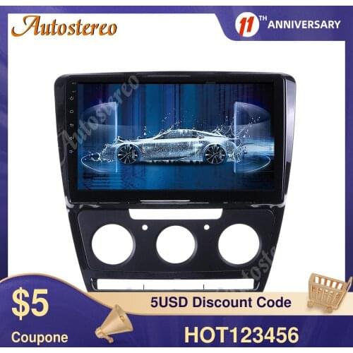 Android 10.0 64G Car Radio Multimedia Player For Skoda Octavia 2008-2013 Car GPS Navigation Multimedia Player Radio Recorder ISP