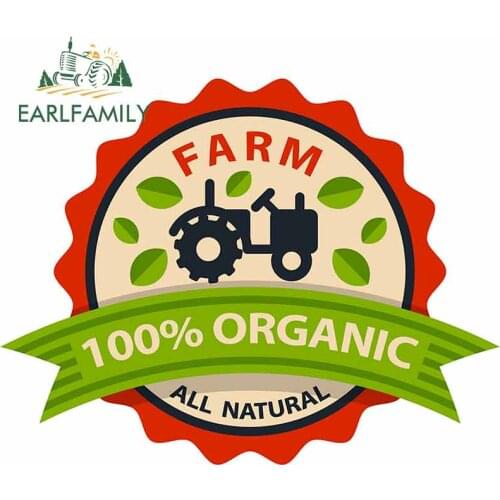 EARLFAMILY 13cm x 10.3cm for Flat Style of Bio Organic Personality Creative Car Sticker 3D Funny DIY Hip Hop Scratch-proof Decal