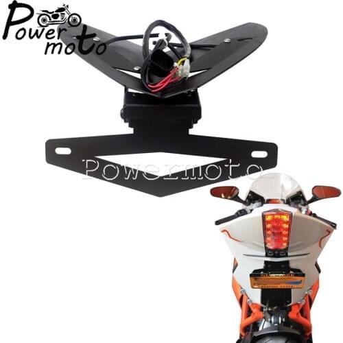 Motorcycle Fender Eliminator Kit Rear License Plate Bracket LED Turn Signal Light for BMW S1000RR S1000R HP4 2015-2019